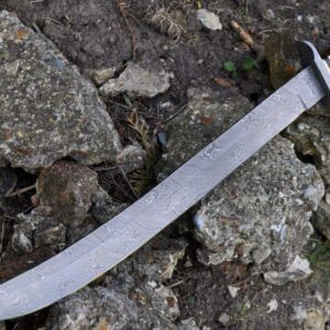 Perkin Outstanding Value - Custom Handmade Damascus Hunting Knife - Mini Sword