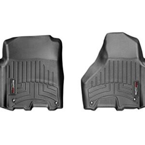 WeatherTech Custom Fit FloorLiners for Ram Truck 1500, Ram 1500, Ram 2500/3500-1st Row (444781), Black