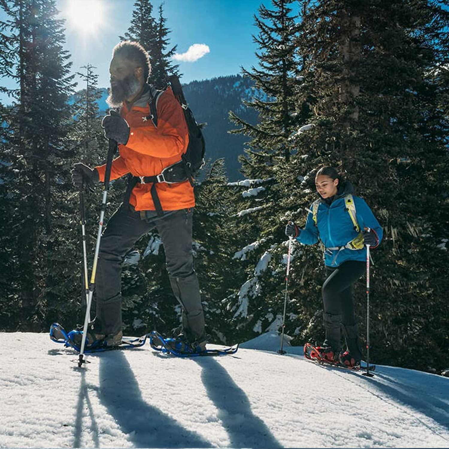 Crescent Moon Gold 9 All Terrain Snowshoes , Burgundy