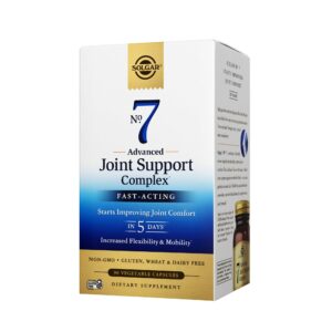 SOLGAR No. 7 Advanced Joint Support Complex - 90 Vegetable Capsules, Pack of 3 - Fast-Acting Formula - Non-GMO, Gluten Free, Dairy Free - 270 Total Servings