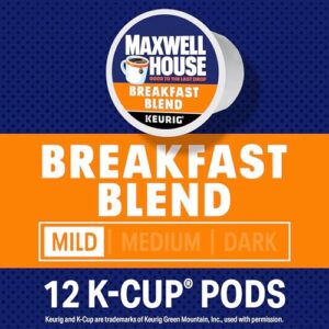 Maxwell House Breakfast Blend Light Roast Keurig K-Cup Coffee Pods (12 ct Box)