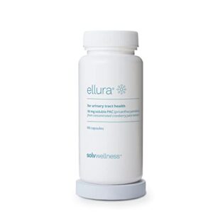 ellura Solv Wellness Clinically Proven Cranberry Supplement: Get Ahead of UTIs with 36mg of 100% Bioavailable PAC, 90 Capsules