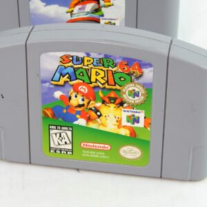 N64 System with Controller, Hookups, and Super Mario 64