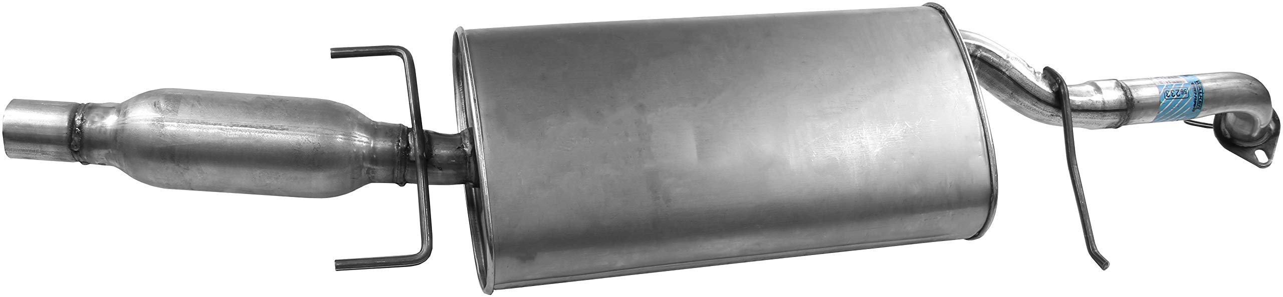 Walker Quiet-Flow SS 56233 Direct Fit Exhaust Muffler Assembly 2.25" Inlet (ID) 2.25" Outlet (OD) for Ford Escape