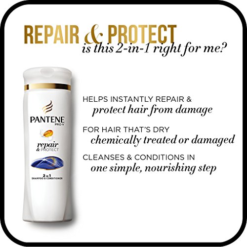 Pantene Repair and Protect 2 in 1 Shampoo & Conditioner 12.6 Fl Oz