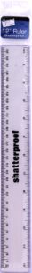 just stationery 6072/72 12 inch plastic shatterproof ruler