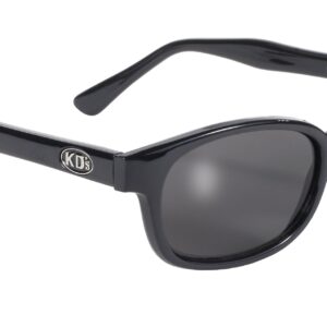 Pacific Coast Original KD's Biker Sunglasses (Black Frame/Smoke Lens)