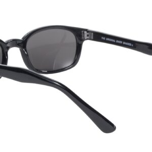 Pacific Coast Original KD's Biker Sunglasses (Black Frame/Smoke Lens)