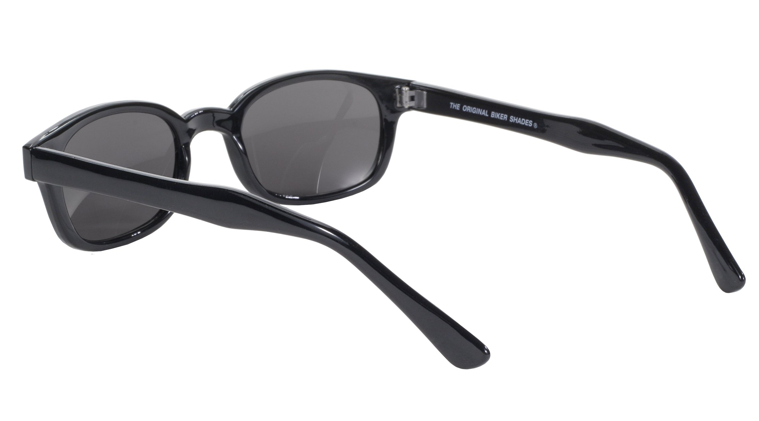 Pacific Coast Original KD's Biker Sunglasses (Black Frame/Smoke Lens)