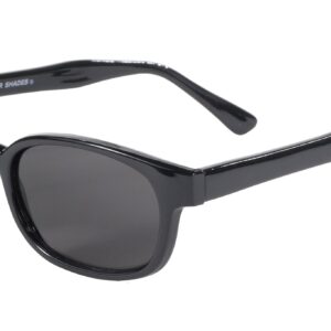 Pacific Coast Original KD's Biker Sunglasses (Black Frame/Smoke Lens)