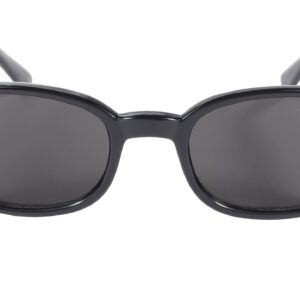 Pacific Coast Original KD's Biker Sunglasses (Black Frame/Smoke Lens)