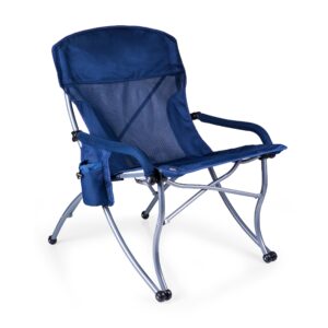 ONIVA - a Picnic Time Brand PT-XL Over-Sized 400-Lb. Capacity Outdoor Folding Camp Chair, Navy