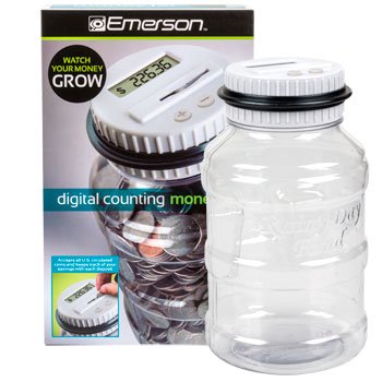 EMERSON DIGITAL COIN-COUNTING MONEY JAR [Office Product]