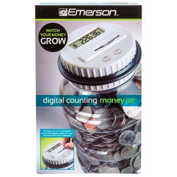 EMERSON DIGITAL COIN-COUNTING MONEY JAR [Office Product]