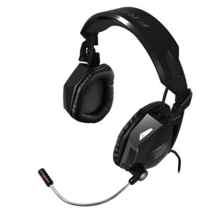 mad catz f.r.e.q.5 stereo gaming headset for pc and mac, gloss black