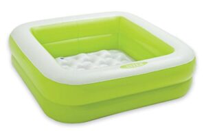 intex inflatable 15 gallon kids baby pool, green, 34" x 34" x 10"