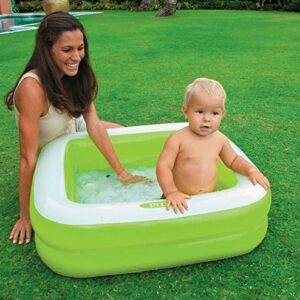 Intex Inflatable 15 Gallon Kids Baby Pool, Green, 34" x 34" x 10"