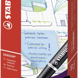 Stabilo 189/46 - Sensor Pen Fineliner 03mm Black 189/46 - (PK10)