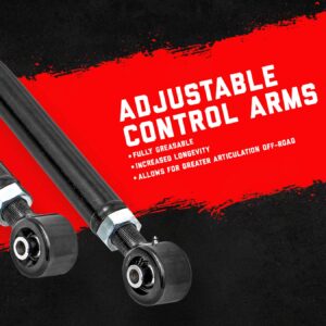 Rough Country Front Lower X-Flex Control Arms for 07-18 Jeep Wrangler JK - 11360