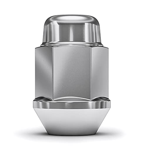 White Knight 1707S-20AM Chrome M12x1.50 Bulge Acorn Lug Nut, 20 Count (Pack of 1)