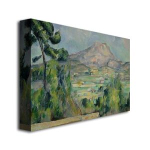 Montagne Sainte-Victoire III by Paul Cezanne, 16x24-Inch Canvas Wall Art