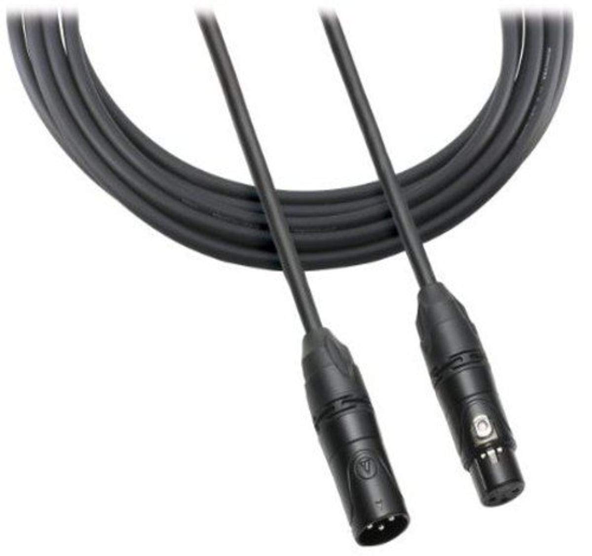 Audio-Technica ATR-MCX Female to Male XLR Microphone Instrument Cable, 30 Foot