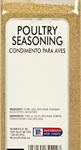 McCormick Culinary Poultry Seasoning, 12 oz - One 12 Ounce Container of Poultry Seasoning Spice with No MSG for Chicken Turkey, Stuffing and Casserole Recipes