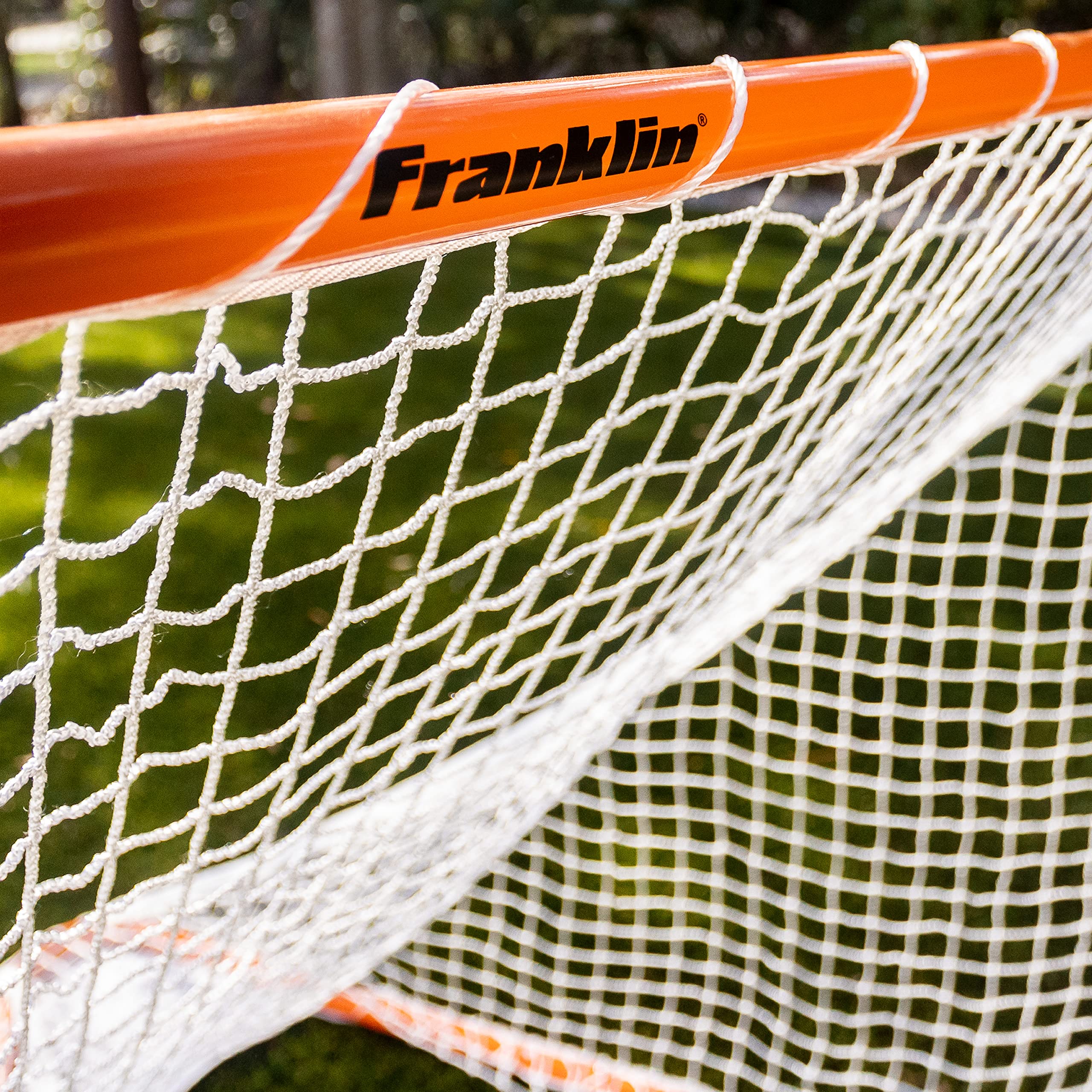 Franklin Sports Backyard Lacrosse Goal - Kids Lacrosse Net/ Equipment - Perfect for Youth Training - 48" x 48", orange