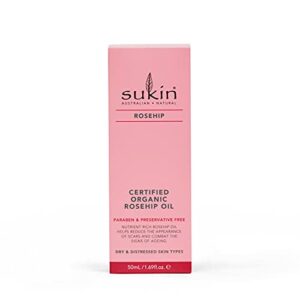 Sukin Certified Organic Rosehip Oil, 1.69 Ounces