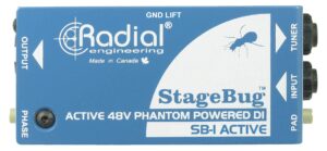 radial stagebug sb-1 acoustic active direct box