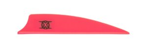 bohning 2.25-inch shield cut x-vanes (36-pack), hot pink