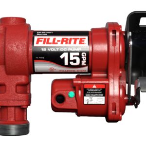 Fill-Rite FR1204H 12 V 15 GPM Fuel Transfer Pump (Pump Only Model) | Gasoline, Diesel, Kerosene, Ethanol Blends, Methanol Blends, & Biodiesel