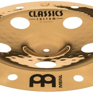 Meinl 16" Trash China Cymbal with Holes - Classics Custom Brilliant - Made In Germany, 2-YEAR WARRANTY (CC16TRCH-B)