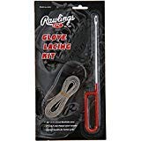 rawlings 6" baseball/softball glove lacing blade and 48" black leather lace