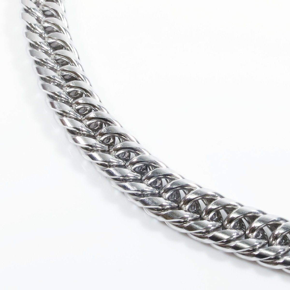 Stainless Steel Tight Double Link Curb Chain Bracelet 8mm 7inch