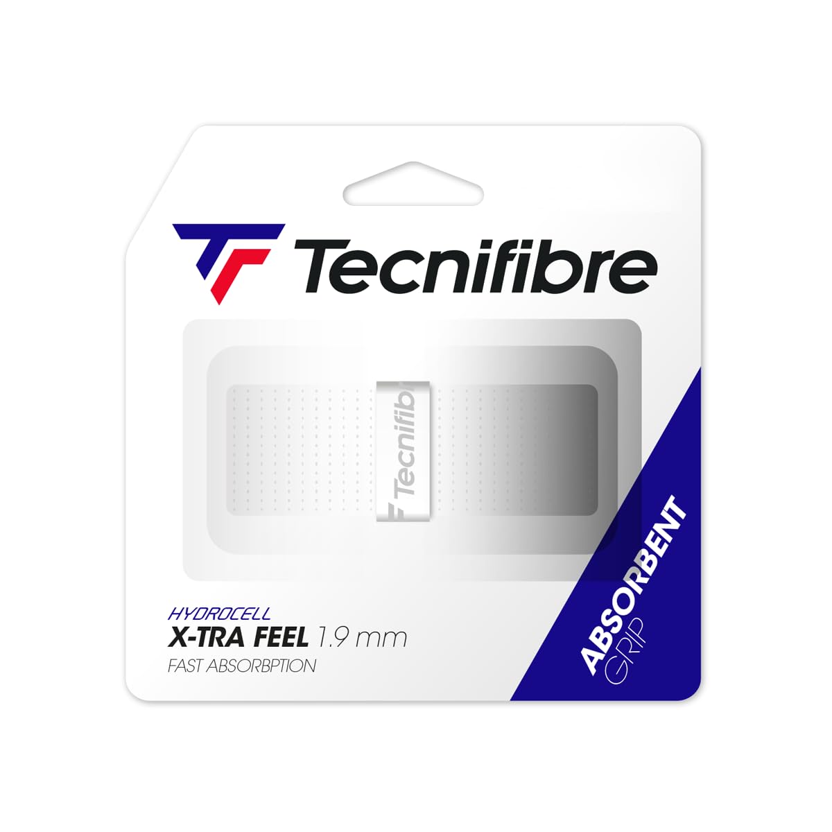 Tecnifibre Unisex_Adult X-Tra Feel ATP weiss Basic Grip tapes, White, standard size