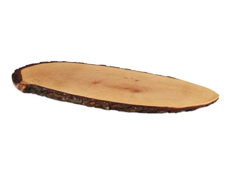 Boska Holland Cheese Board, European Ash Wood w. Polished Surface, Natural Bark, 22" x 8", Taste Collection