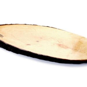 Boska Holland Cheese Board, European Ash Wood w. Polished Surface, Natural Bark, 22" x 8", Taste Collection