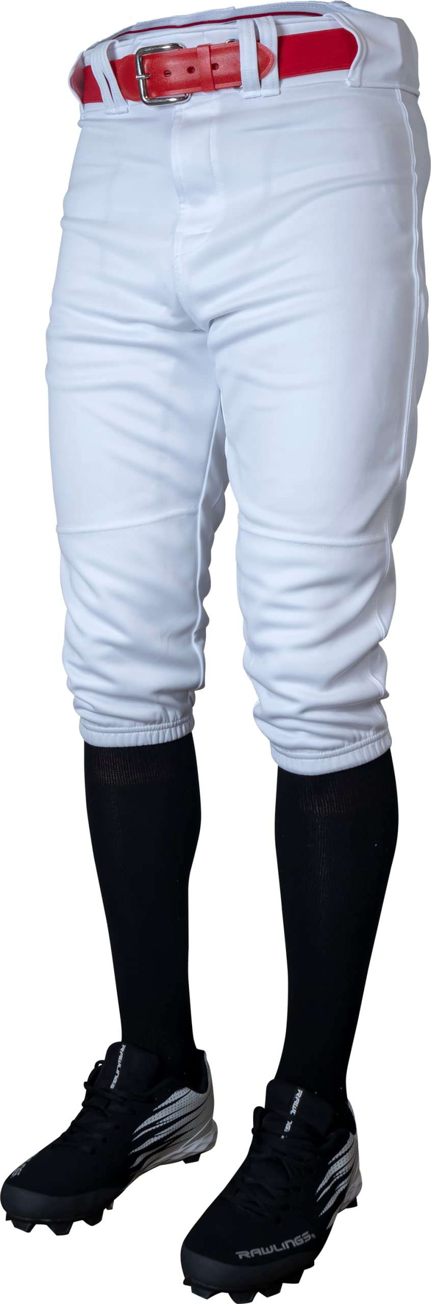 Rawlings Mens Knee High Baseball-pants, White, Medium US