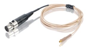 countryman e6cablel2sl duramax aramid-reinforced e6 series earset snap-on cable for shure/carvin/jts/trantec transmitters (light beige)