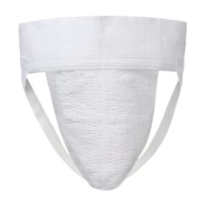 players big man's 3" wide band classic athletic supporter jockstrap - 4x white