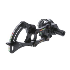 TRUGLO Range Rover Single-Pin .019" Dia Right-Handed Archery Hunting Moving Black Bow Sight with Standard Adjustment - Light Not Included