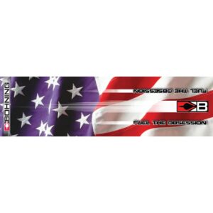 bohning archery club stars & stripes hd standard arrow wrap, 12pk