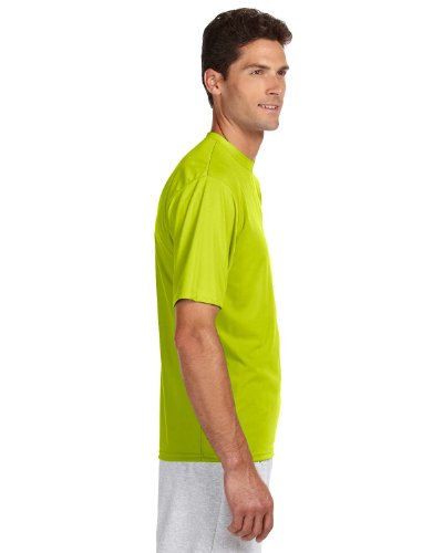 A4 Mens Cooling Performance Crew, XL, Safety Yellow