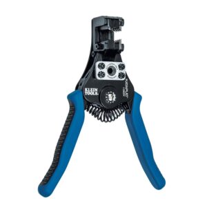 klein tools 11063w wire cutter / wire stripper, heavy duty automatic wire stripper tool for 8-20 awg solid and 10-22 awg stranded electrical wire