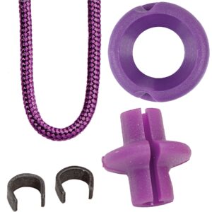 pine ridge archery hunter's combo pack, purple, 1/4-inch