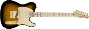 fender richie kotzen made in japan telecaster electric guitar, brown sunburst, maple fingerboard