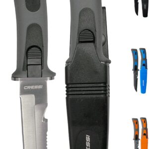 CRESSI Diving Knife with Leg Attachment Sheat - Vigo: Designed in Italy