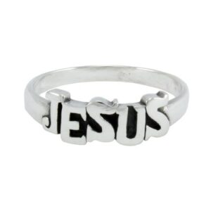 Ring-Jesus-Style 484-(Sterling Silver)-Size 9