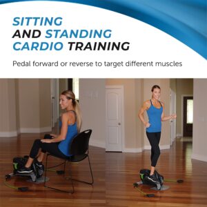 Stamina InMotion Compact Strider - Seated Elliptical with Smart Workout App - Foot Pedal Exerciser for Home Workout - Up to 250 lbs Weight Capacity